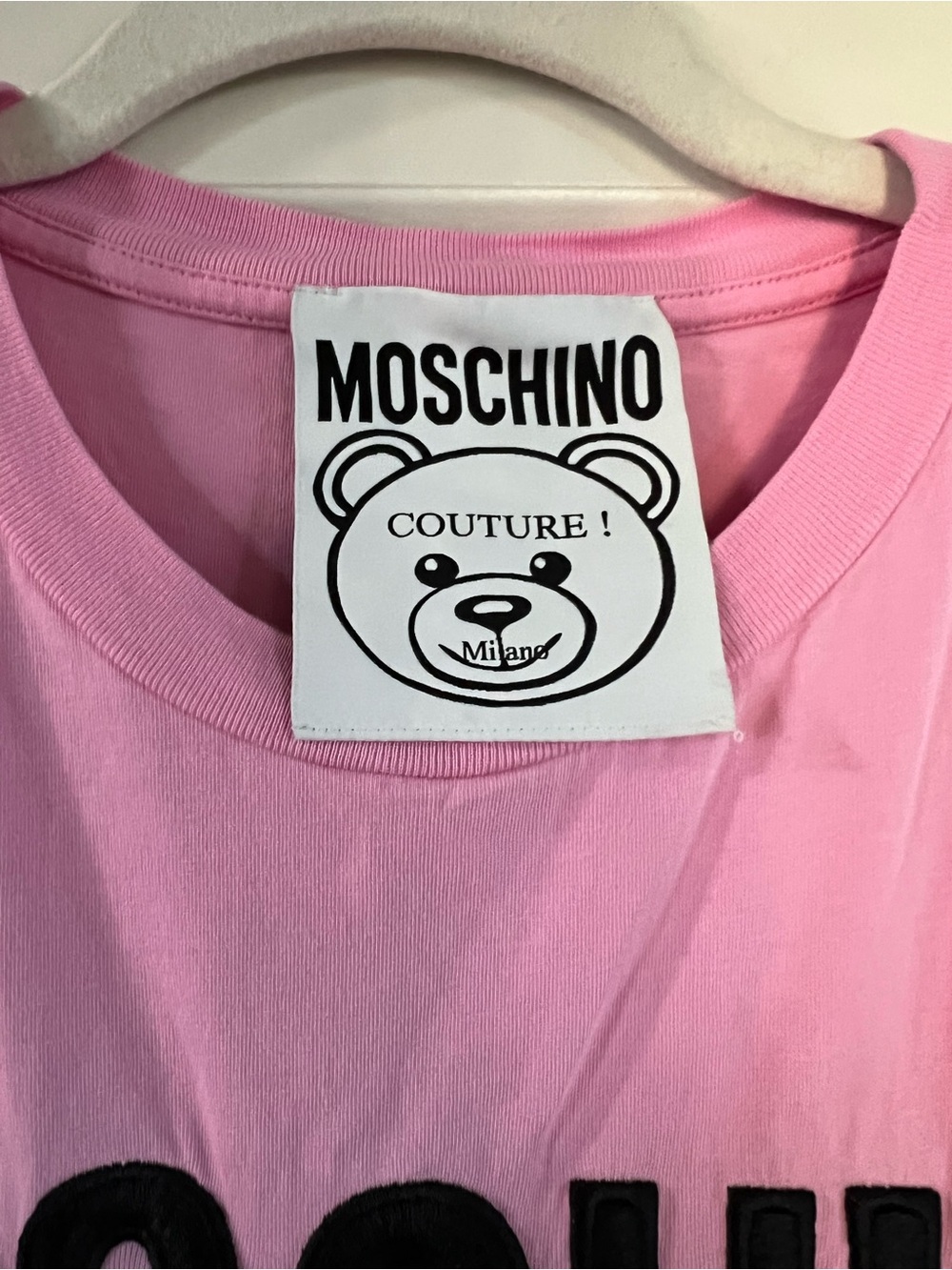 Moschino - Pink Teddy Graphic Tee 100% cotton - Picture 5 of 6